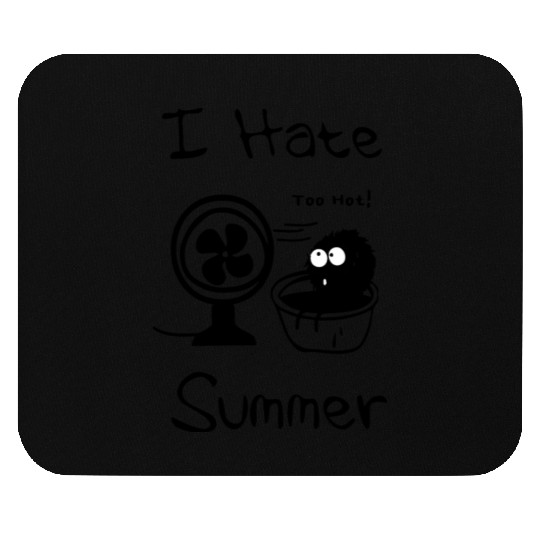 I hate summer typography creative design Mouse Pads