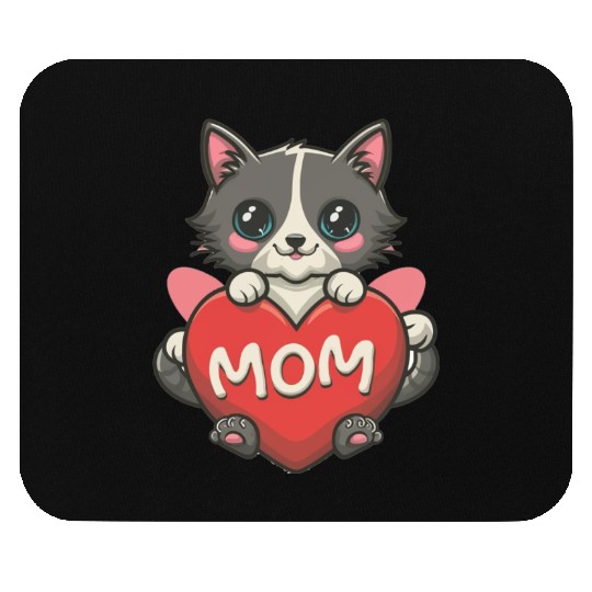cat mom Mouse Pads