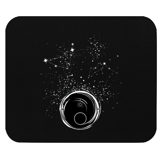 Robot Vacuum Cleaner Space Stars Mouse Pads