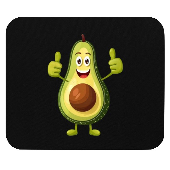 Avocado Thumbs Up Mouse Pads