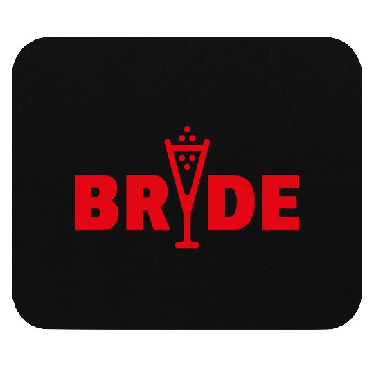 Bride Bubbly (Hen Night Bachelorette Party / Red) Mouse Pads
