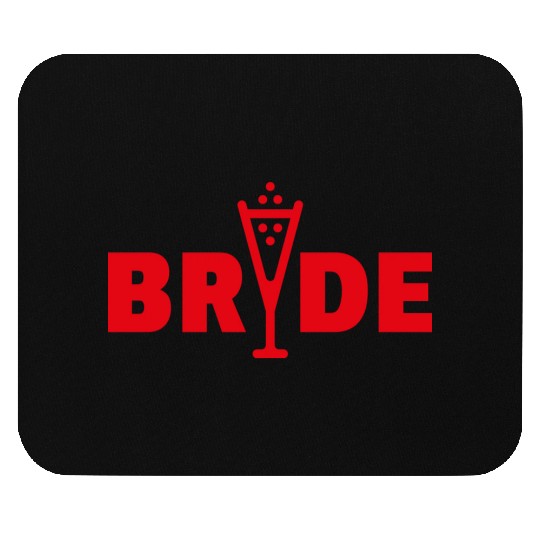 Bride Bubbly (Hen Night Bachelorette Party / Red) Mouse Pads
