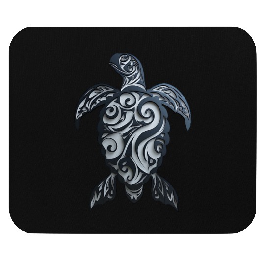 Tribal Sea Turtle Mouse Pads