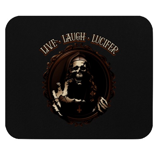 Live Love Lucifer Goth Festival Death Metal Mouse Pads