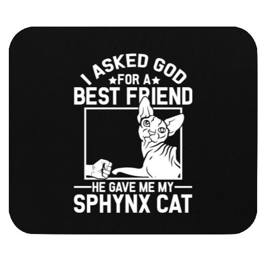 Best Friend Funny Sphynx Cat Mom Mouse Pads