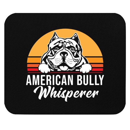 Live Love Bark Retro Vintage American Bully Funny Mouse Pads