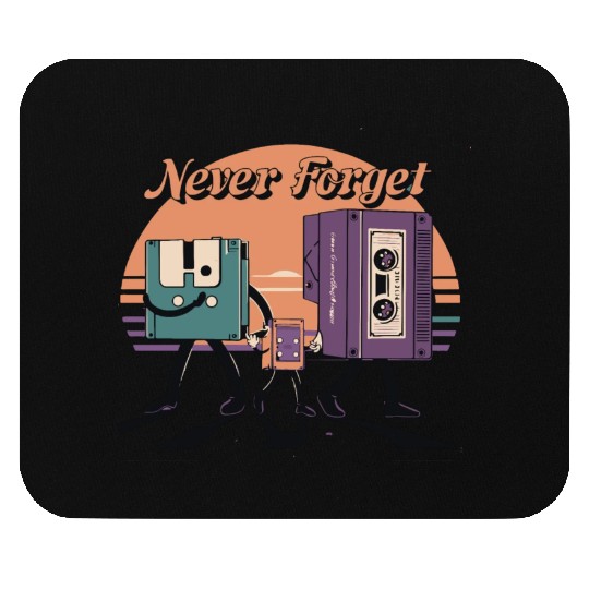 Retro Evolution Of Media Storage-Never Forget Mouse Pads