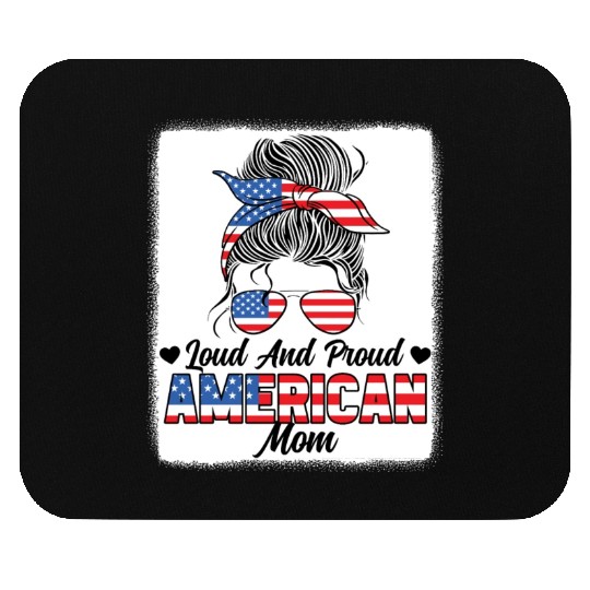 Loud And Proud American Mom Patriotic Mouse Pads