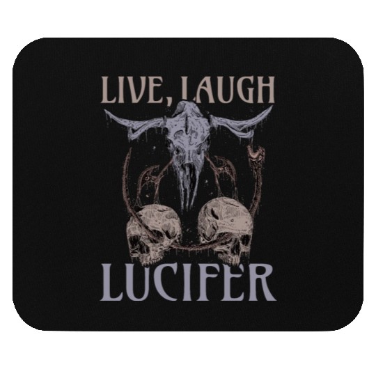 Live Love Lucifer Goth Festival Death Metal Mouse Pads