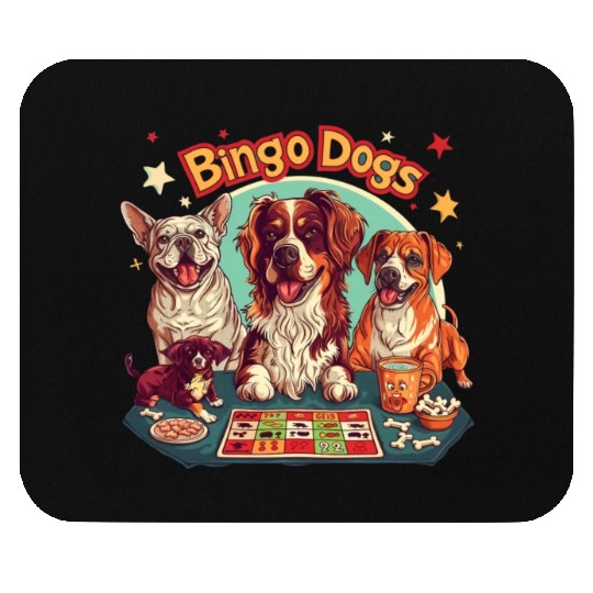 Bingo Dogs Player Lover Friends Mouse Pads