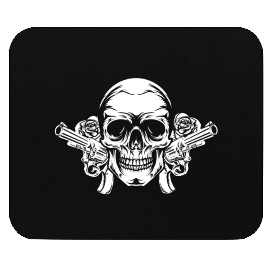 Skeleton Roses Guitar Skull Roses Guns Mouse Pads