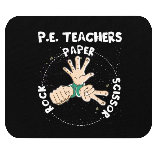 Physical Education PE Teacher Rock Paper Scissor Mouse Pads