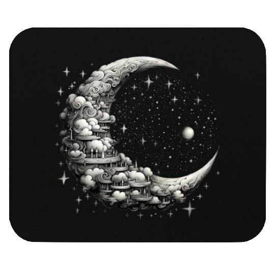 Cool Full Moon - Solar Eclipse, Moon Phases Total Mouse Pads