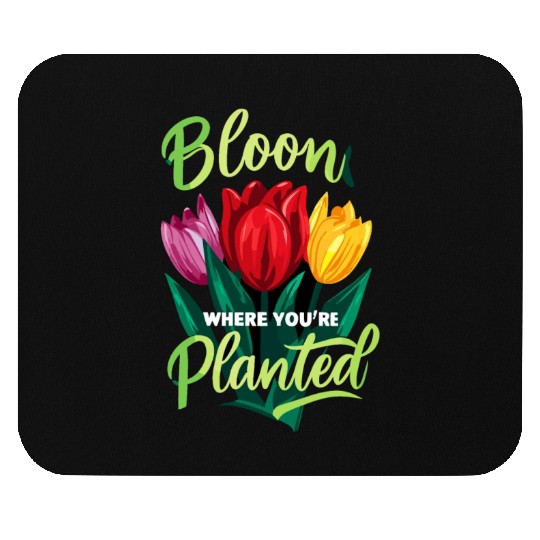 Tulips Tulip Flower Yes I Talk To Tulips Mouse Pads