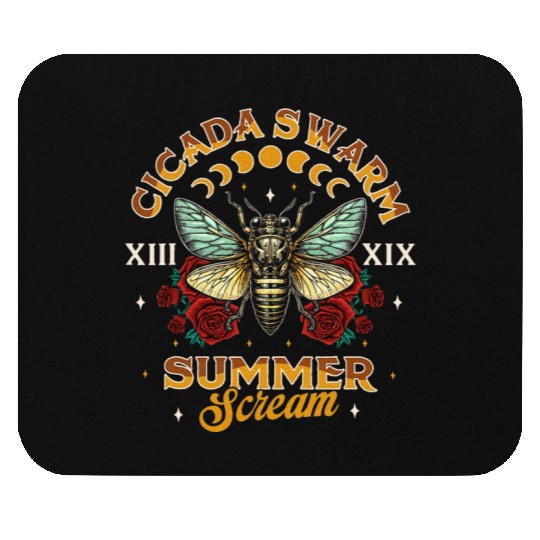 Entomology Cicada Lover 2024 Cicada Swarm Summer Mouse Pads