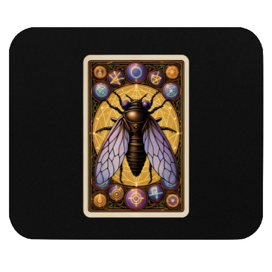 CICADA INVASION 2024 TAROT CARD, CICADAGEDDON 2024 Mouse Pads