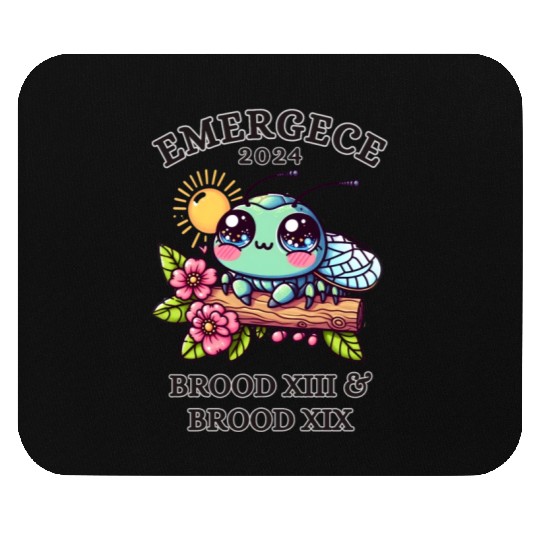 CICADA EMERGENCE 2024 KAWAII, CICADAGEDDON BROOD Mouse Pads