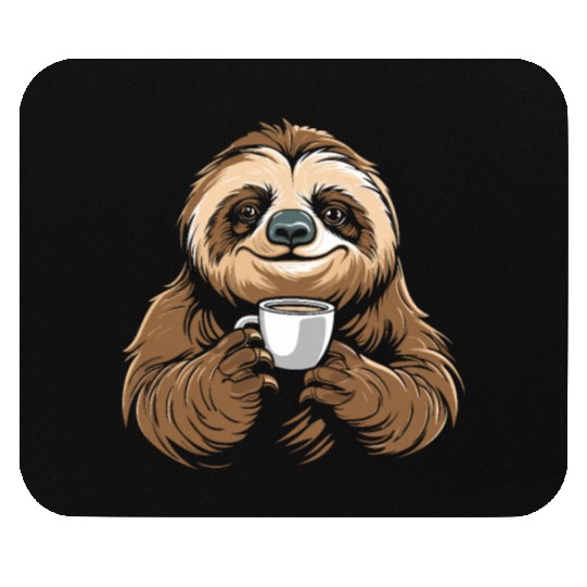 Sloth Coffee Mouse Pads