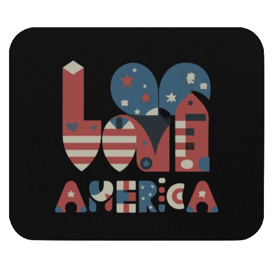 I Love America Mouse Pads
