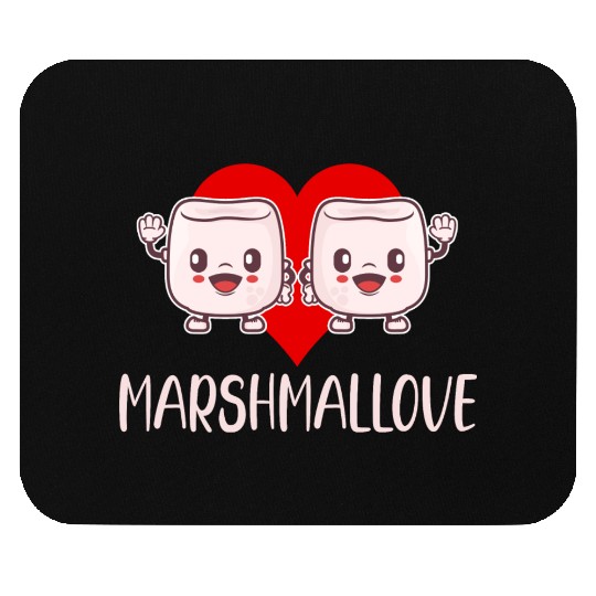 Marshmallove Marshmallow Puns Cocoa RV Mountain Mouse Pads