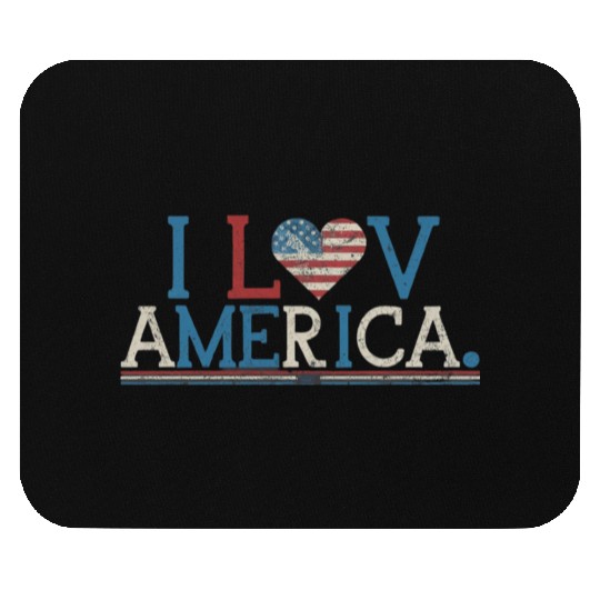 I Love America Mouse Pads