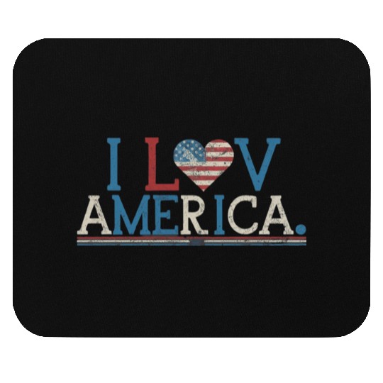 I Love America Mouse Pads
