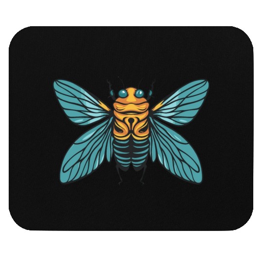 Funny Cicada Retro Vintage Cicada 2024 Invasion Mouse Pads