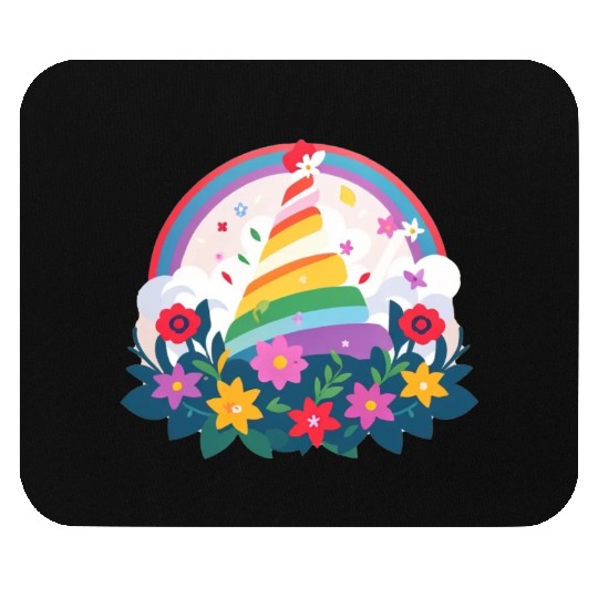 Mother's Day: Sunday cake, flower rainbow Mouse Pads