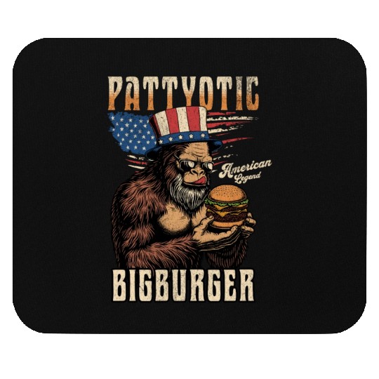 Bigfoot Pattyotic Bigburger Mouse Pads