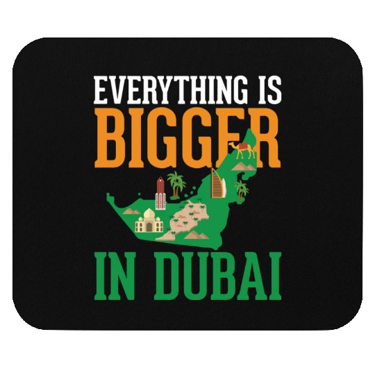 Dubai Map: The City of Dreams Mouse Pads