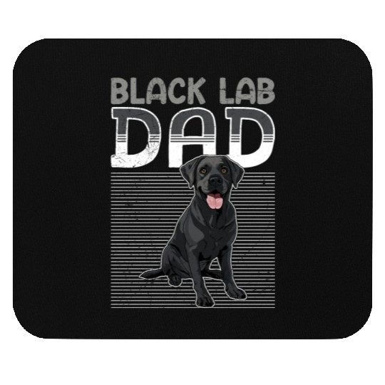 Black Labrador BLACK LAB DAD Labrador Owner Mouse Pads