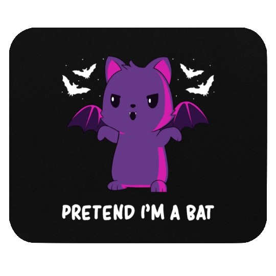 Halloween - Halloween Cat - Halloween Bat Mouse Pads