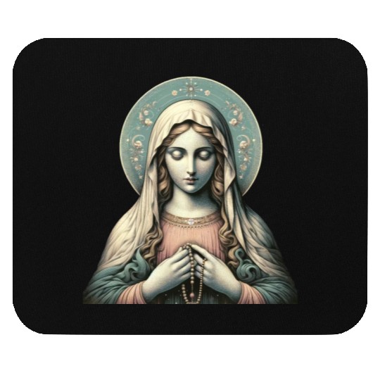 Serene Madonna ic Image Mouse Pads