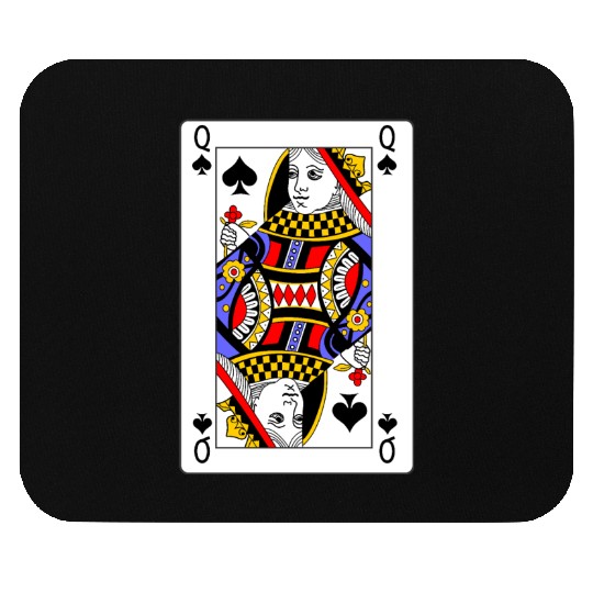 Queen of Spades Playing Card Mouse Pads