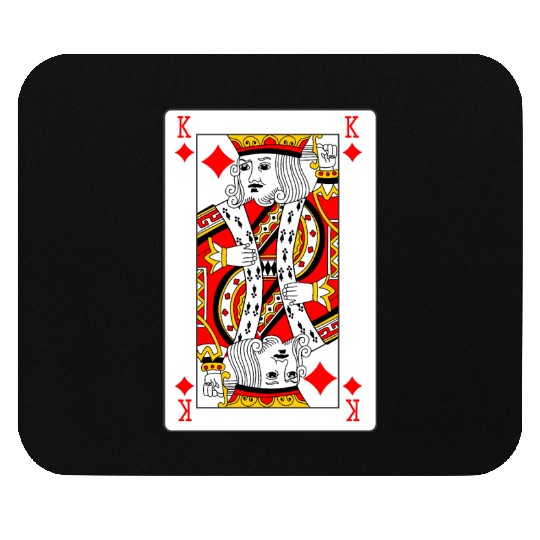 King of Diamonds Playing Card Mouse Pads