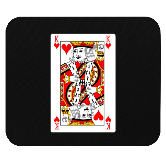 King of Hearts Playing Card Mouse Pads