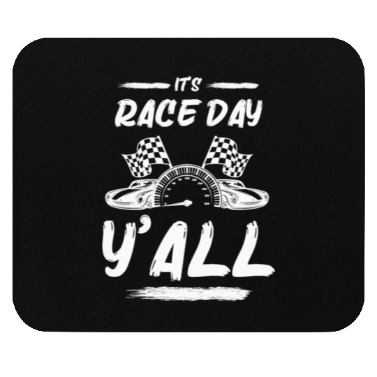 Race Day Car Raceday Trackday Fun Motosports Fan Mouse Pads