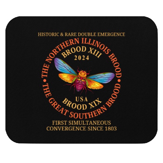 Cicada 2024 Event Brood XIX & XIII Emergence Mouse Pads