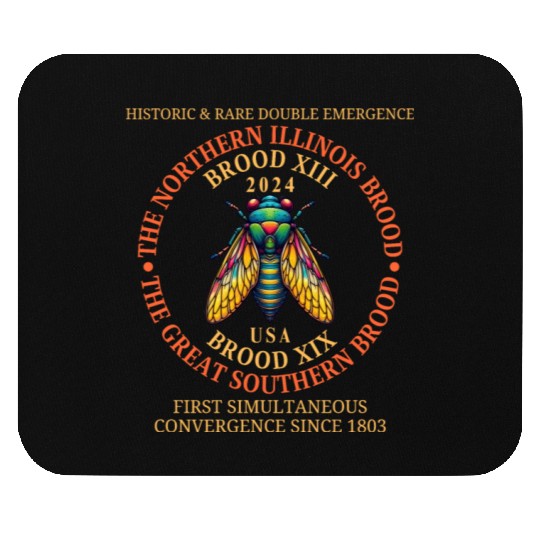 Cicada 2024 Event Brood XIX & XIII Emergence Mouse Pads