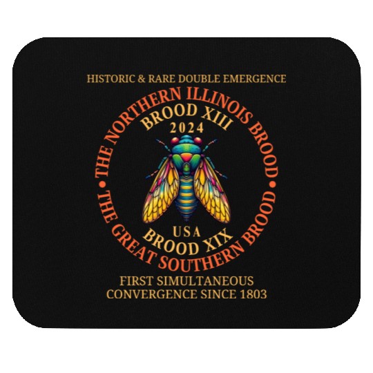 Cicada 2024 Event Brood XIX & XIII Emergence Mouse Pads