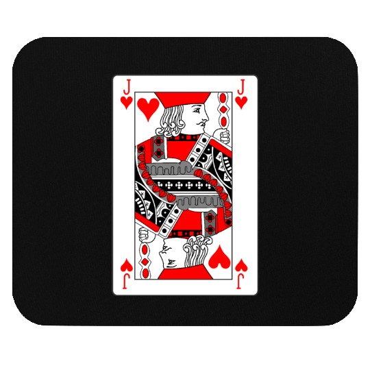 Jack Playing card hearts Mouse Pads