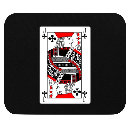 Jack Playing card clover Mouse Pads
