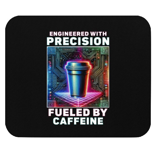 Robotics Engineer Fueled By Caffeine Mouse Pads