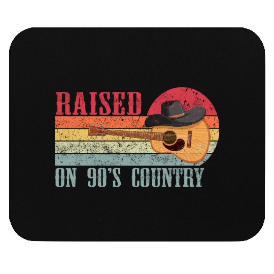 Raised On 90's Country Music Cowboy Aesthetics Mouse Pads