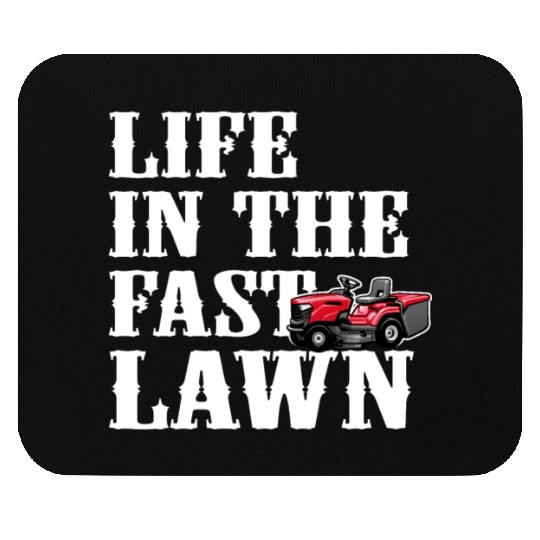 Lawn Mower Racing Gardener Racing Mouse Pads