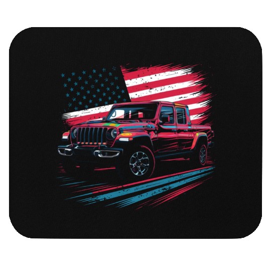 Jeep Gladiator JT US Flag Mouse Pads