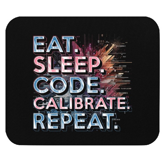 Robotics Engineer Eat Sleep Code Calibrate Repeat Mouse Pads