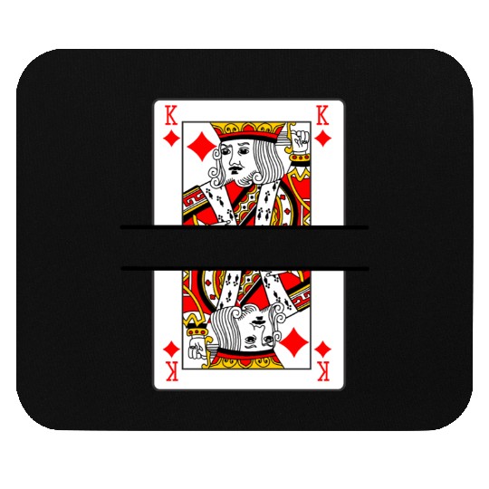 Playing card king of diamonds with banner space Mouse Pads