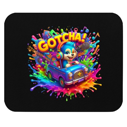 Stellar Cadence: Symphony of Neon Hues - GoTCha! Mouse Pads