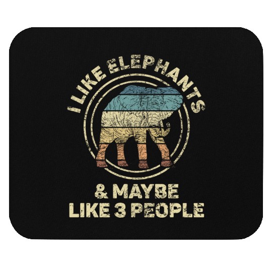 Elephant Family Love Spirit Animal Design Mouse Pads
